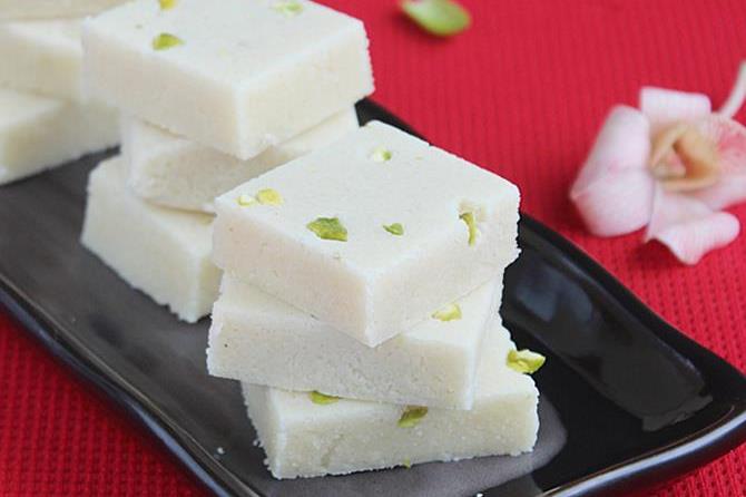 Almond katli or badam burfi﻿