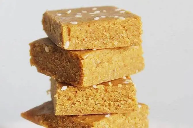 jaggery almond burfi