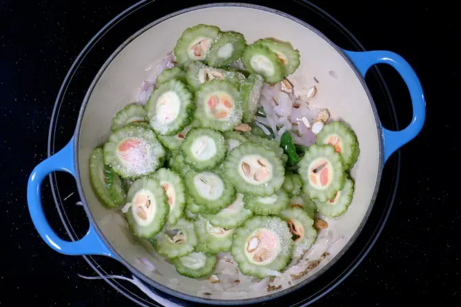 Adding bitter gourd
