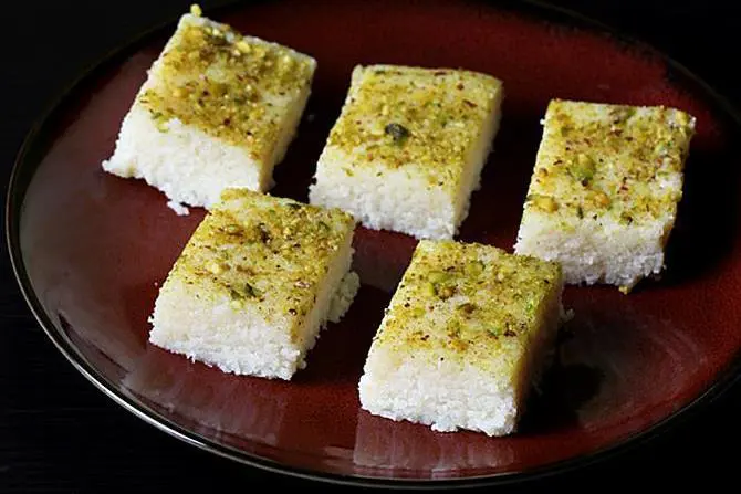 coconut barfi