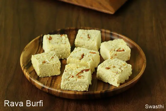 Rava burfi﻿