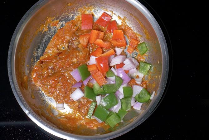 add veggies and saute