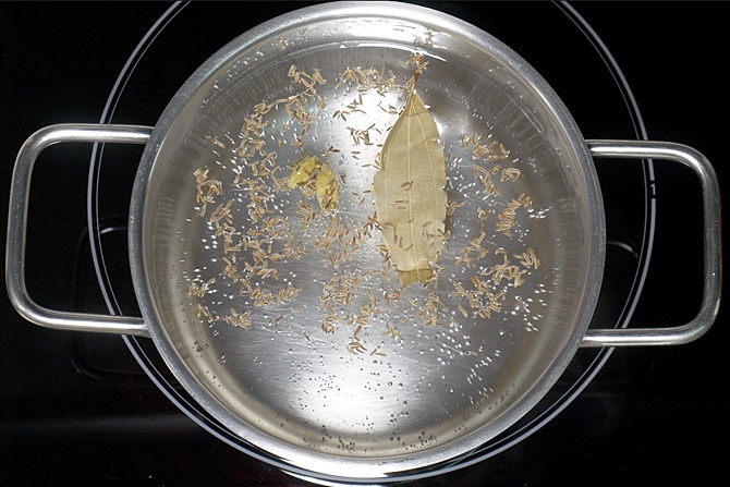 cooking rice for egg roast biryani