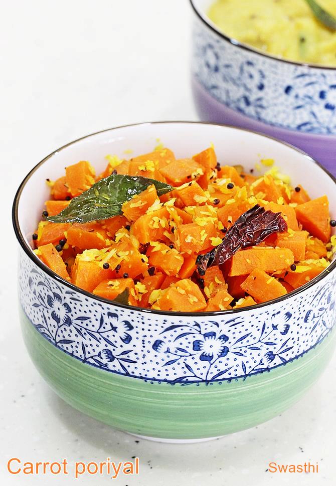 carrot poriyal recipe
