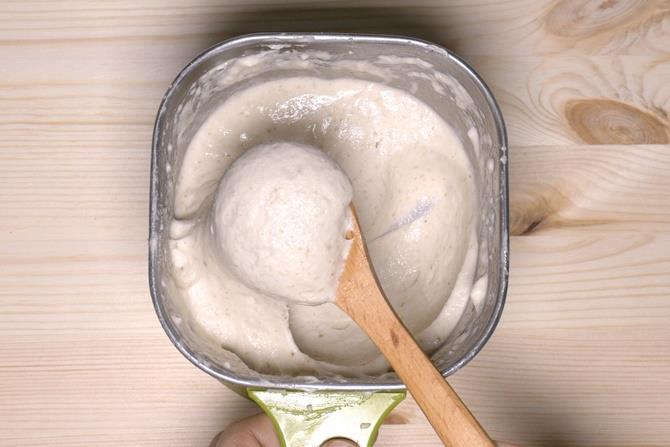fluffy light dahi vada batter ready