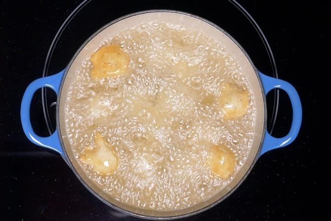 making dahi vada with urad dall batter