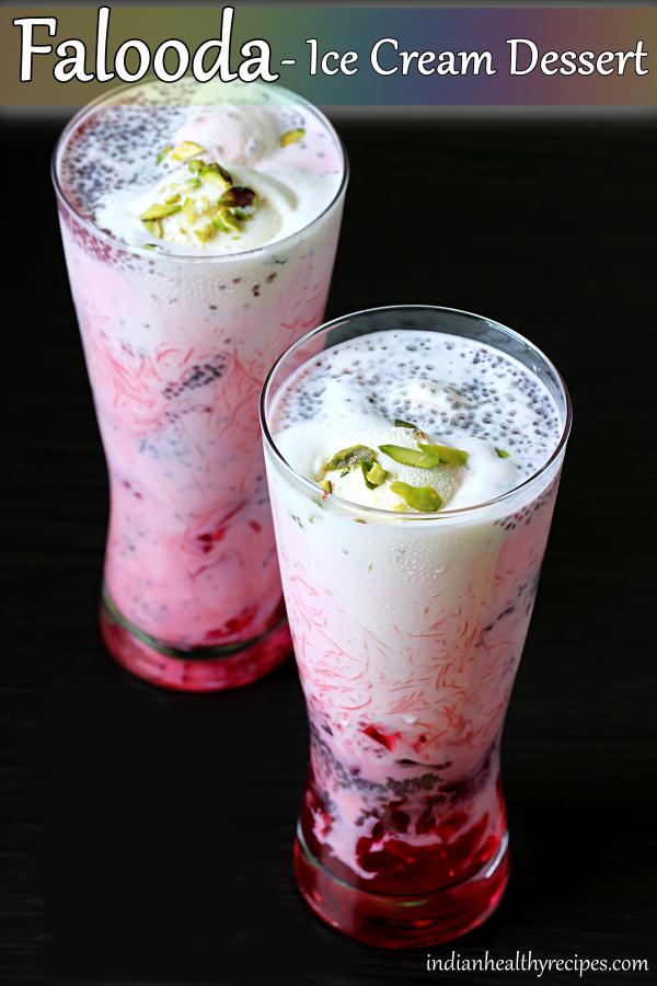 Falooda recipe | How to make falooda ice cream | Faluda