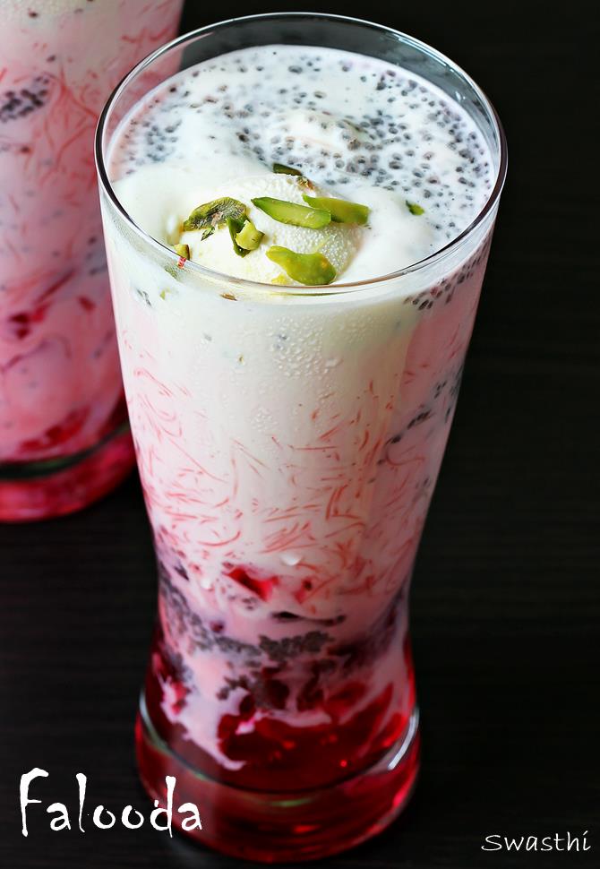 Falooda recipe | How to make falooda ice cream | Faluda