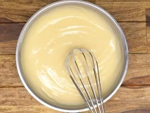 whisk chilled custard 