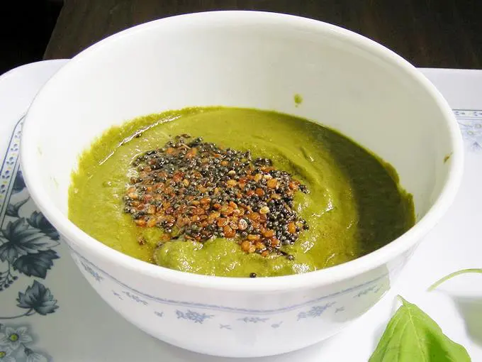 palak chutney