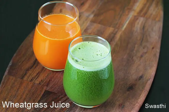 Wheatgrass Juice Recipe Swasthi S Recipes