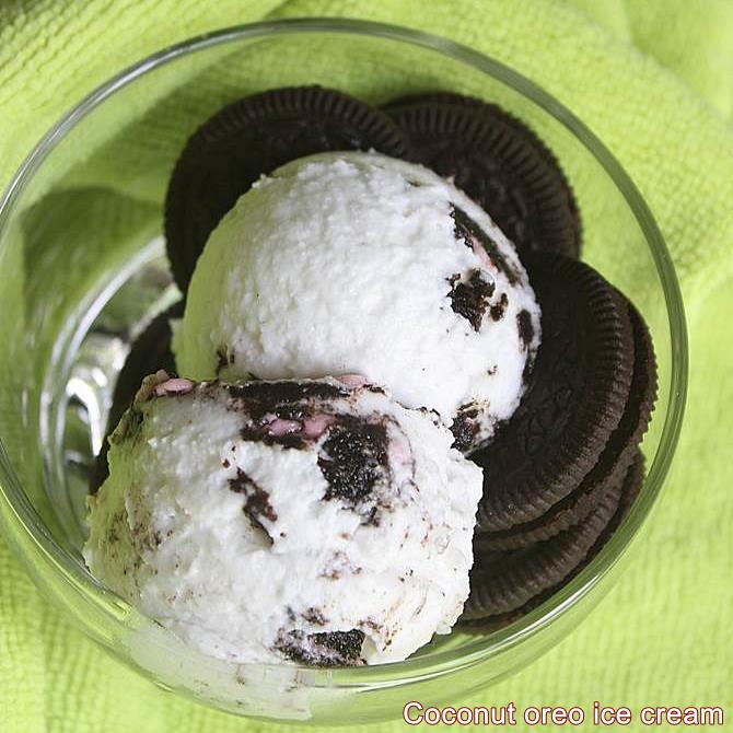 coconut oreo ice cream