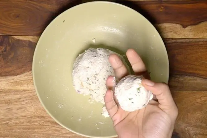 make non sticky dough to make dahi kabab