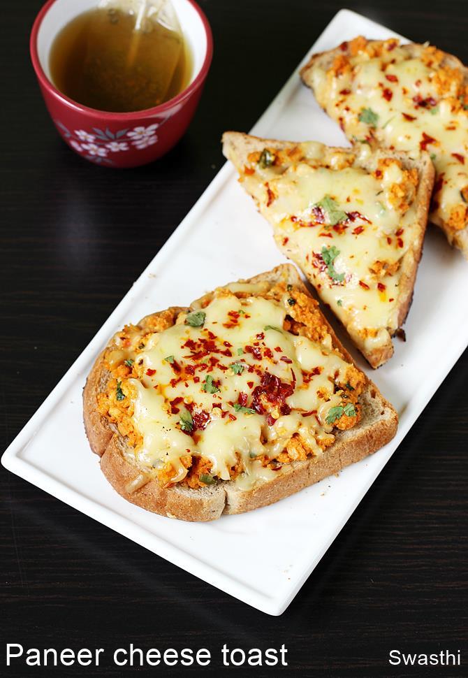 Paneer cheese toast recipe |  Paneer cheese sandwich