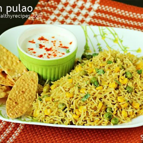 Corn Pulao Recipe Swasthi's Recipes