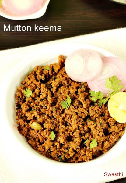 Keema recipe | Mutton keema curry recipe - Swasthi's Recipes