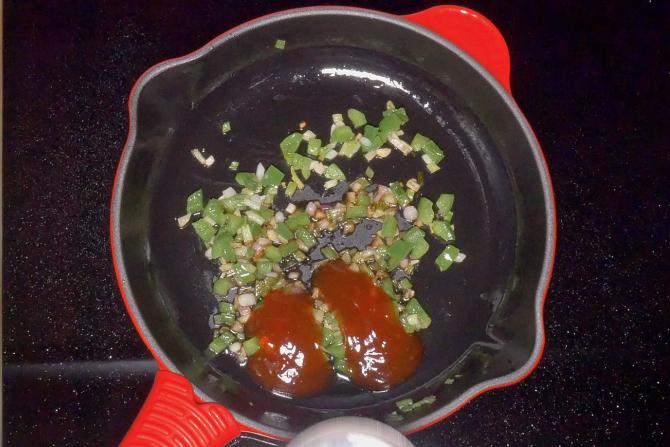 Soya chunks manchurian recipe video   How to make soya manchurian - 59