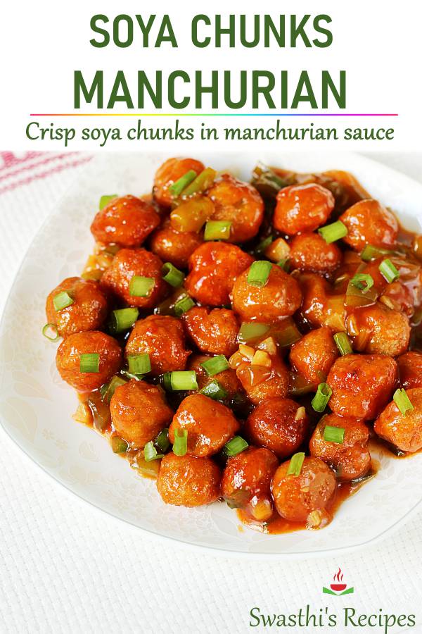 Soya chunks manchurian recipe
