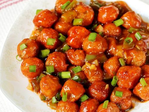 Soya chunks manchurian recipe