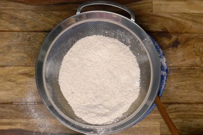 Sieve the flour