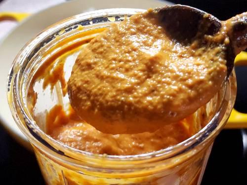 pureed mixture to make malai kofta gravy