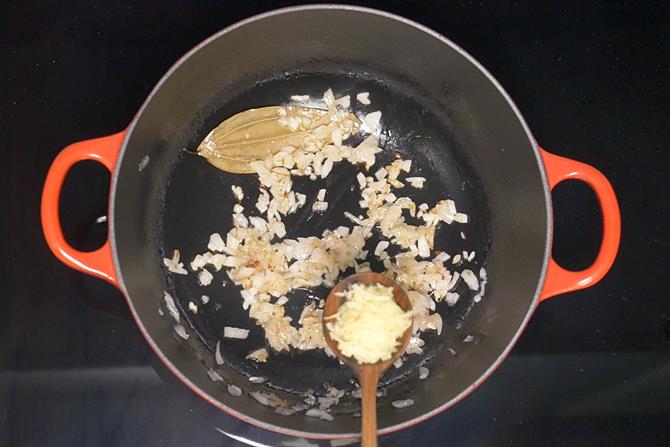 Add ginger garlic paste