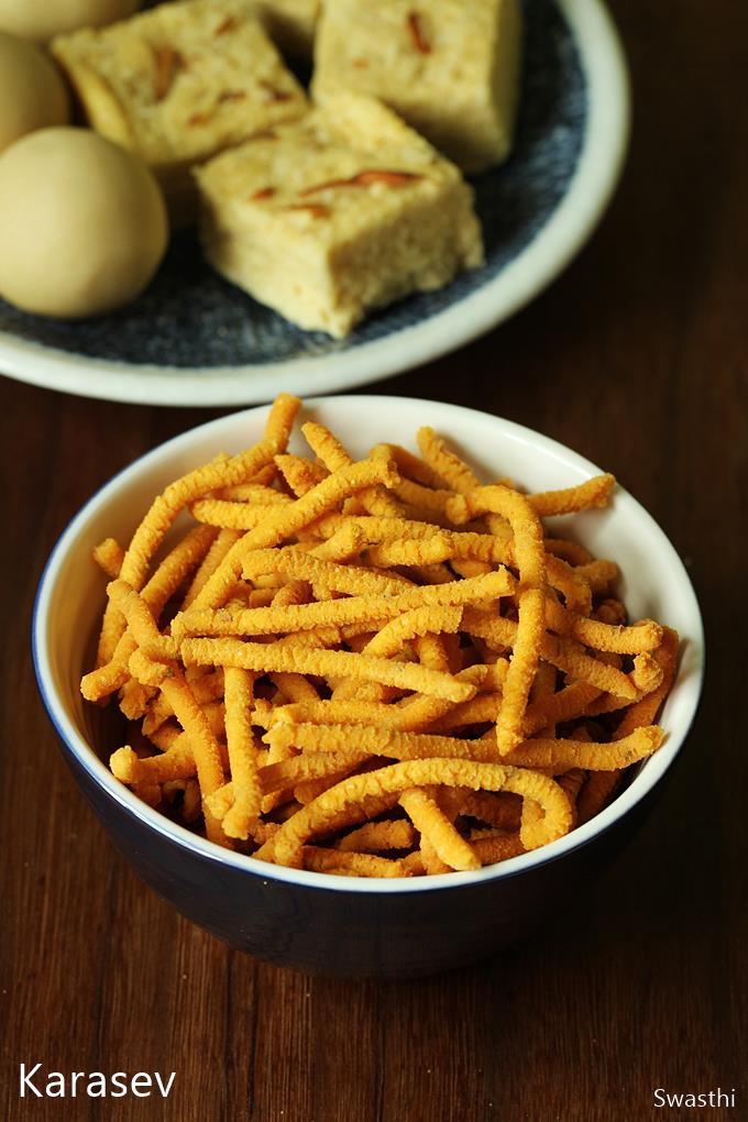 Karasev recipe | Besan sev | Diwali snacks recipes