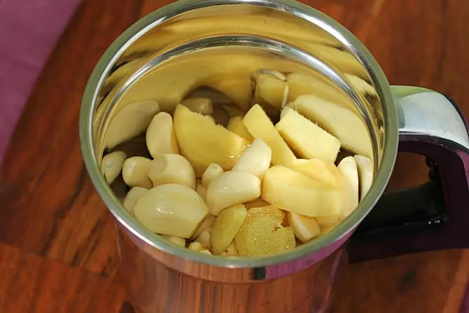 adding turmeric, salt and oil