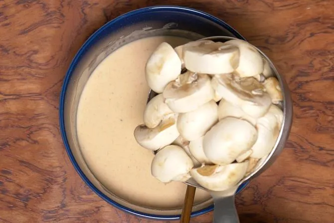adding mushrooms