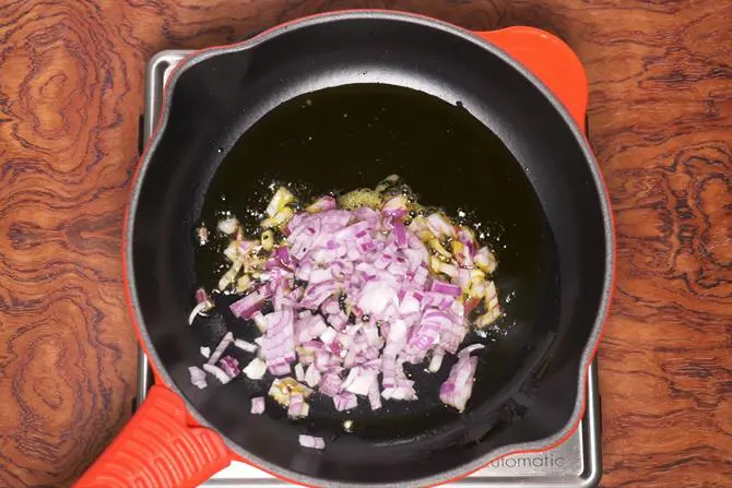 add finely chopped onions