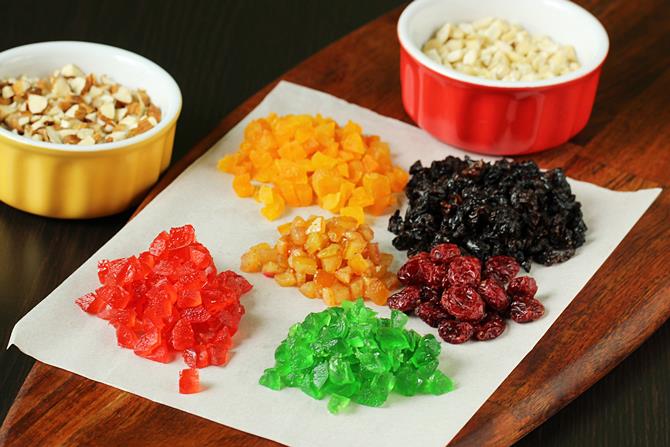 Eggless christmas fruit cake recipe   How to make fruit cake without eggs - 7