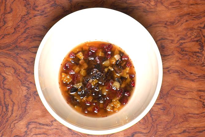 Eggless christmas fruit cake recipe   How to make fruit cake without eggs - 37