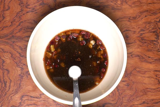 Eggless christmas fruit cake recipe   How to make fruit cake without eggs - 61