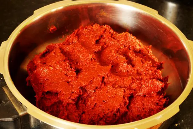 Add red chili powder