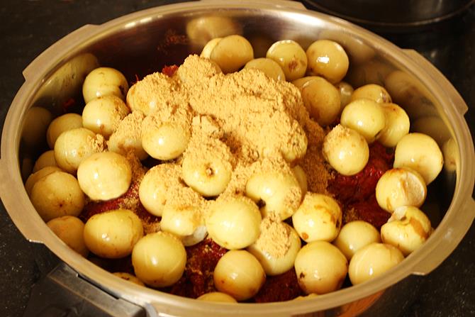 Andhra Amla Pickle Recipe   Nilava Usirikaya Pachadi Recipe - 19