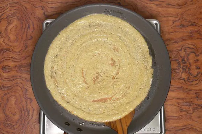 flipping dosa