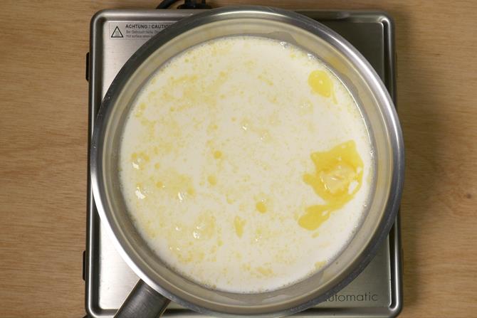 Warm the milk