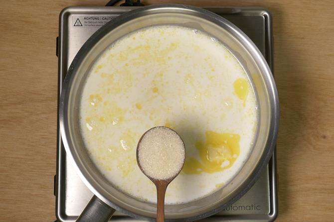 Add sugar