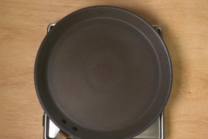 Grease the pan