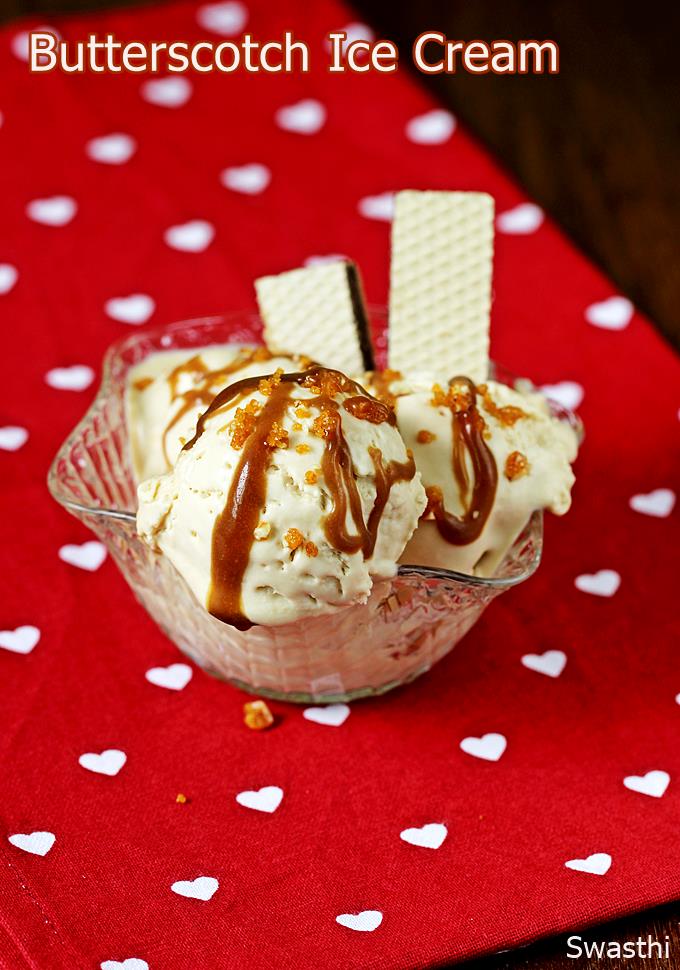 Butterscotch Ice cream recipe How to make butterscotch ice cream
