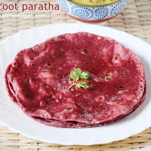 Beetroot paratha Swasthi's Recipes