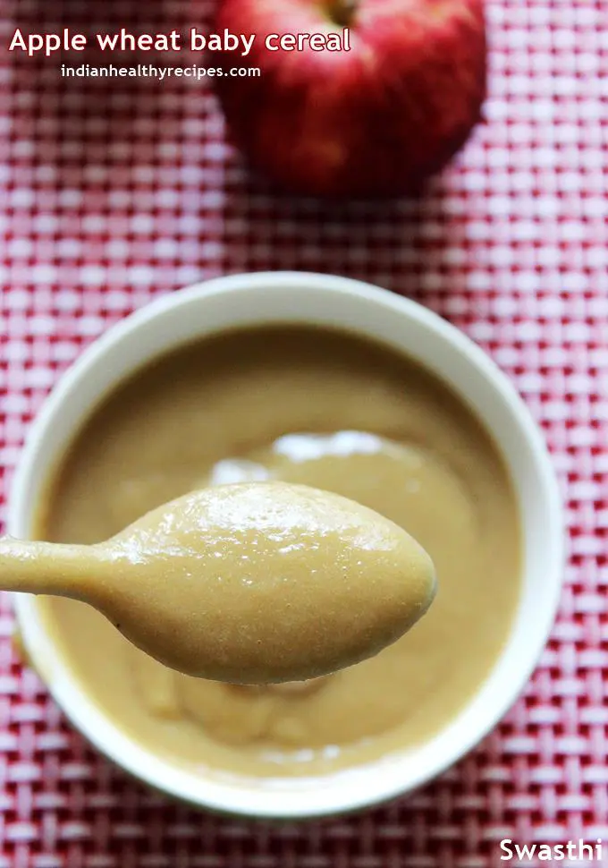 homemade apple wheat baby food recipe