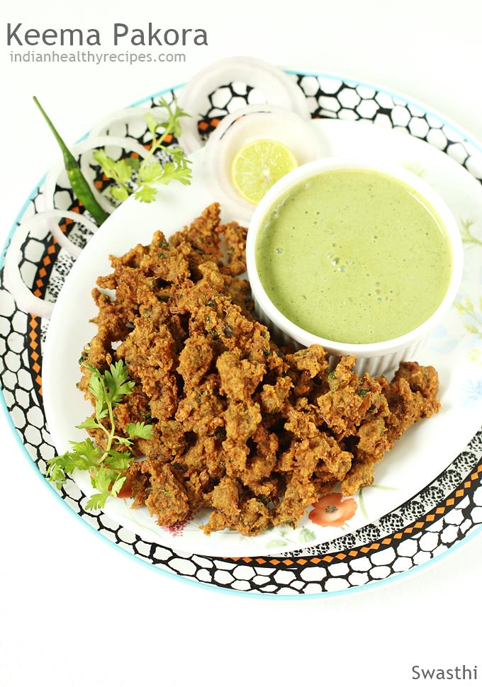 mutton keema pakoda
