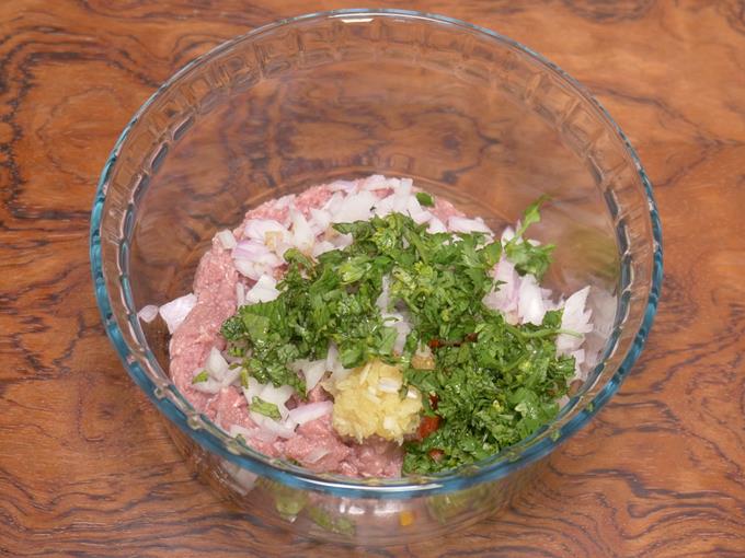 finely coriander leaves