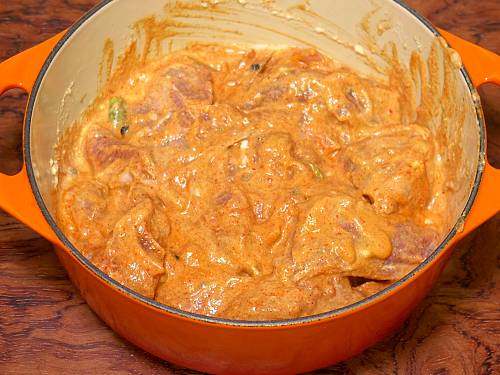 marinade read to go into the refrigerator