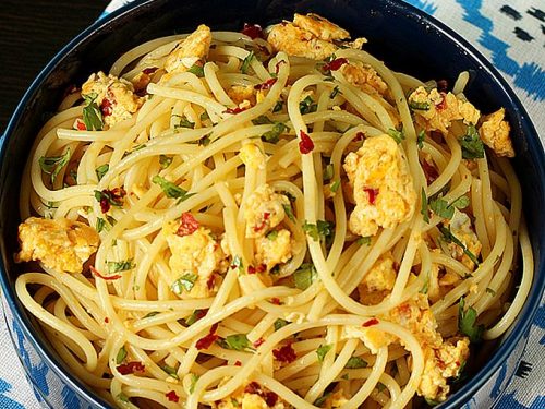 Aglio Olio   Spaghetti Recipe under 30 mins By Swasthi s - 71