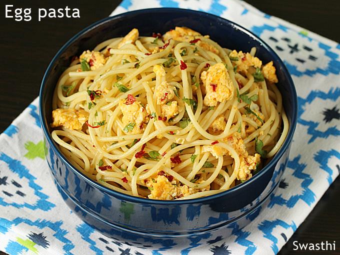 Egg Spaghetti Scrambled Pasta