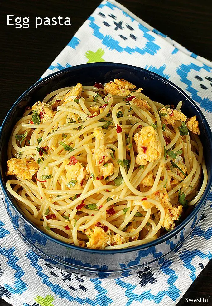 Egg Spaghetti Scrambled Pasta