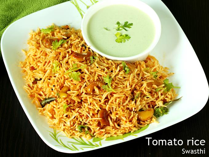 Thakkali sadam   Tamilnadu style spicy thakkali sadam - 9