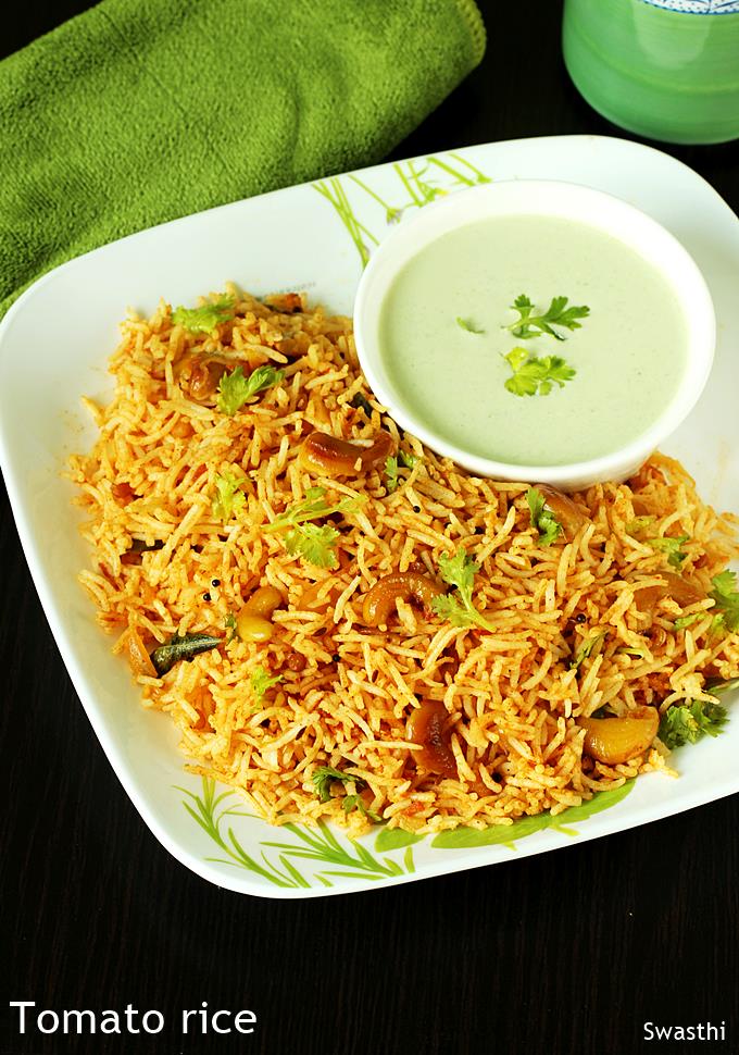 Thakkali sadam   Tamilnadu style spicy thakkali sadam - 27